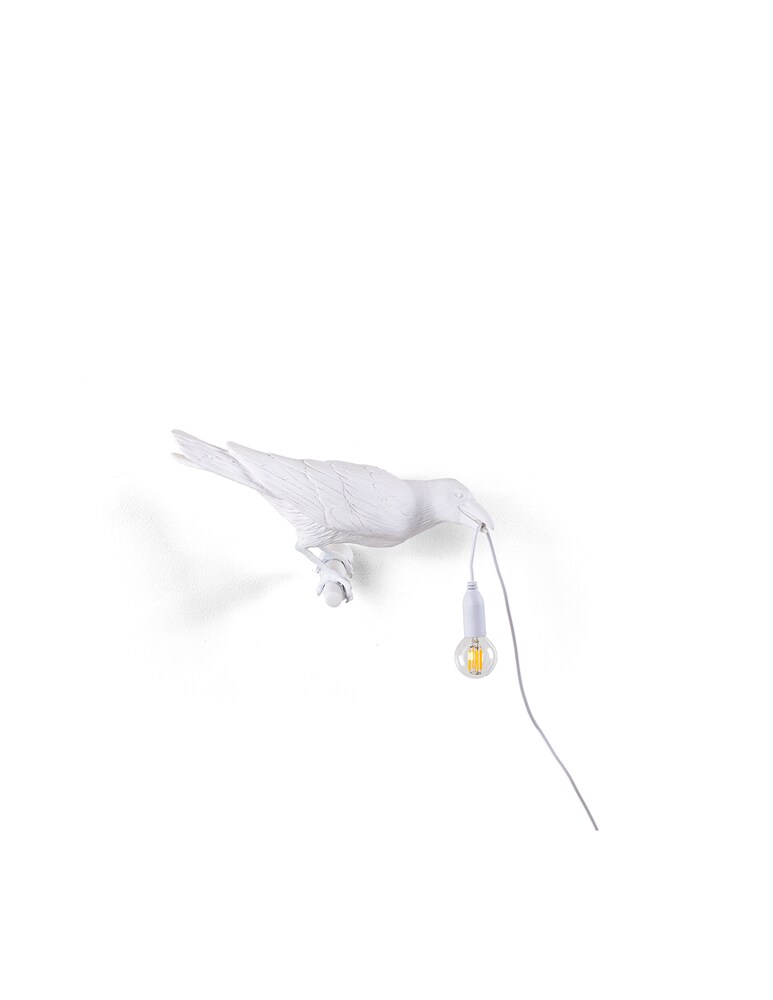Seletti Bird Lamp Appesa A Destra Lampada Da Parete - Bianco