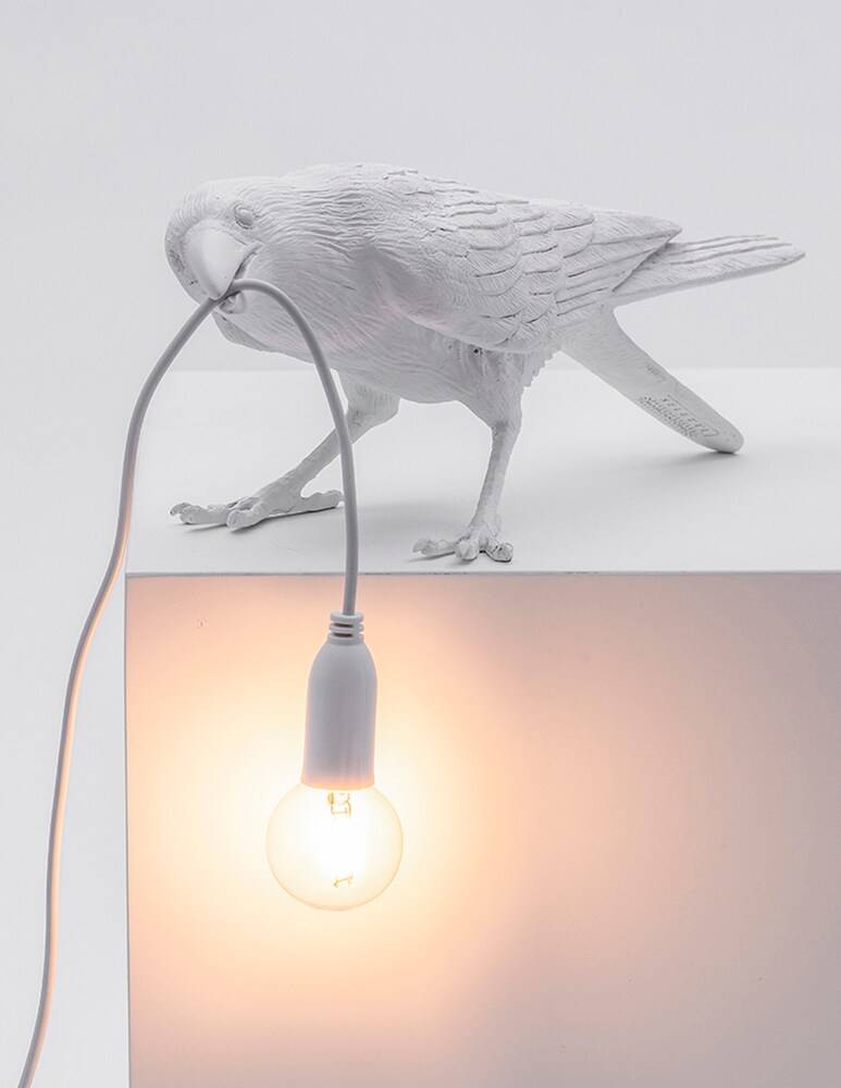 Seletti Bird Lamp Svago Lampada Da Tavolo - Bianco