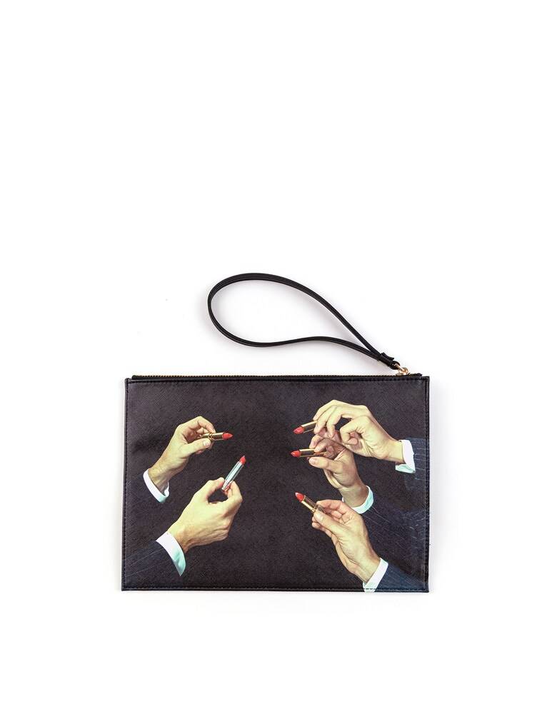 Seletti Borsa A Mano In Pu Toiletpaper Cm 28X20X3 - Multicolor