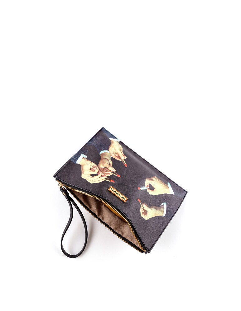 Seletti Borsa A Mano In Pu Toiletpaper Cm 28X20X3 - Multicolor