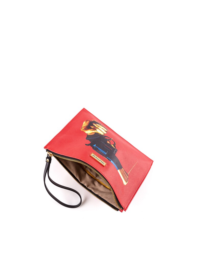 Seletti Borsa A Mano In Pu Toiletpaper Cm 28X20X3 - Multicolor
