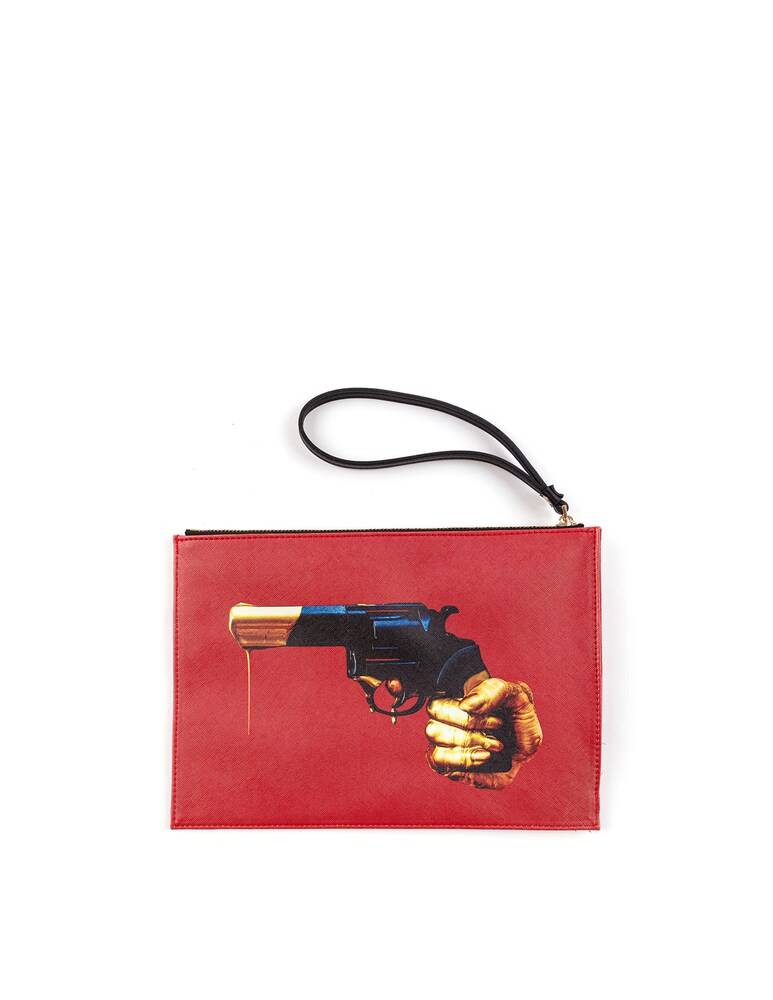 Seletti Borsa A Mano In Pu Toiletpaper Cm 28X20X3 - Multicolor