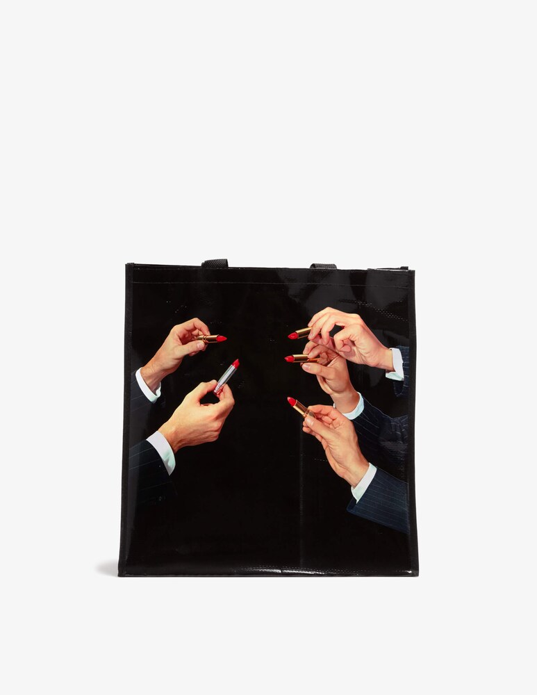 Seletti Borsa Grocery Bag ToiletpaperLipsticks