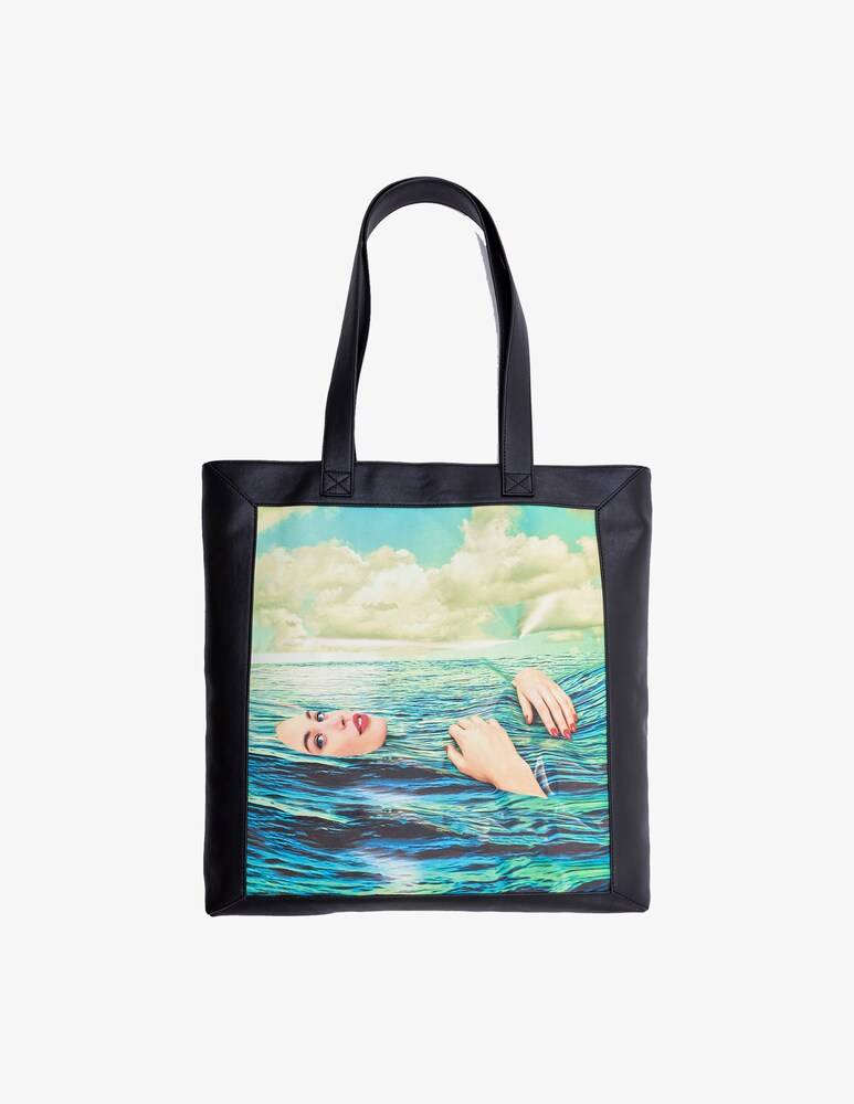 Seletti Borsa"Toiletpaper" Seagirl - Multicolor