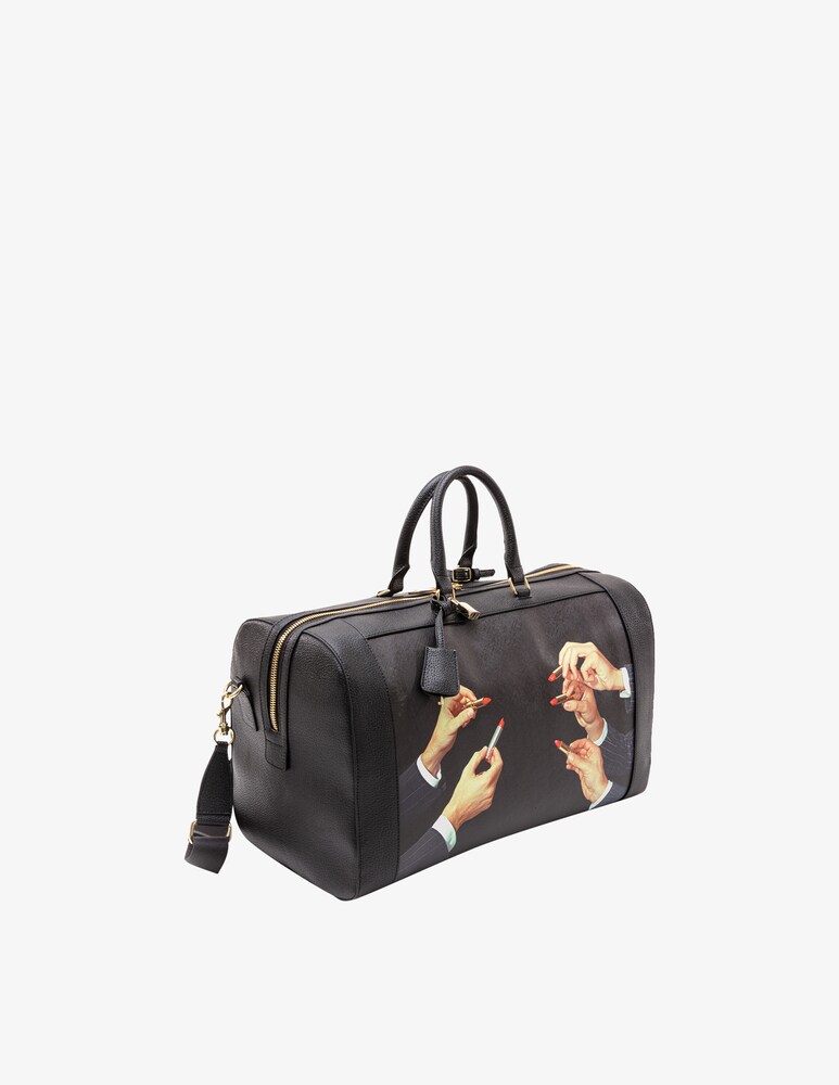 Seletti Borsa Viaggio "Toiletpaper" Lipsticks - Nero