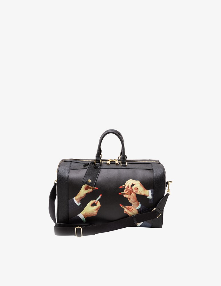 Seletti Borsa Viaggio "Toiletpaper" Lipsticks - Nero