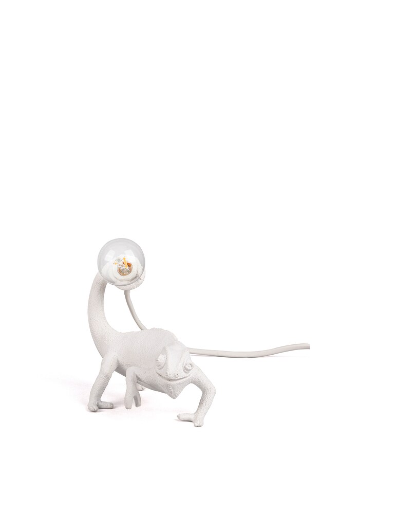 Seletti Chameleon Lamp - Still Resin Lamp - Bianco