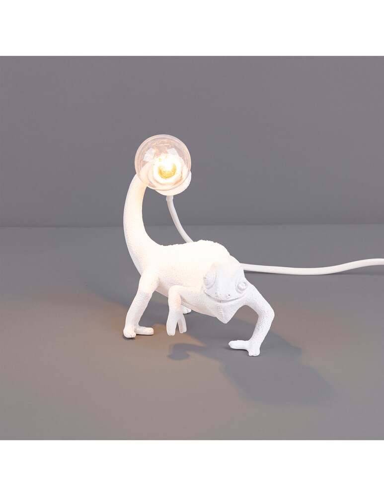 Seletti Chameleon Lamp - Still Resin Lamp - Bianco