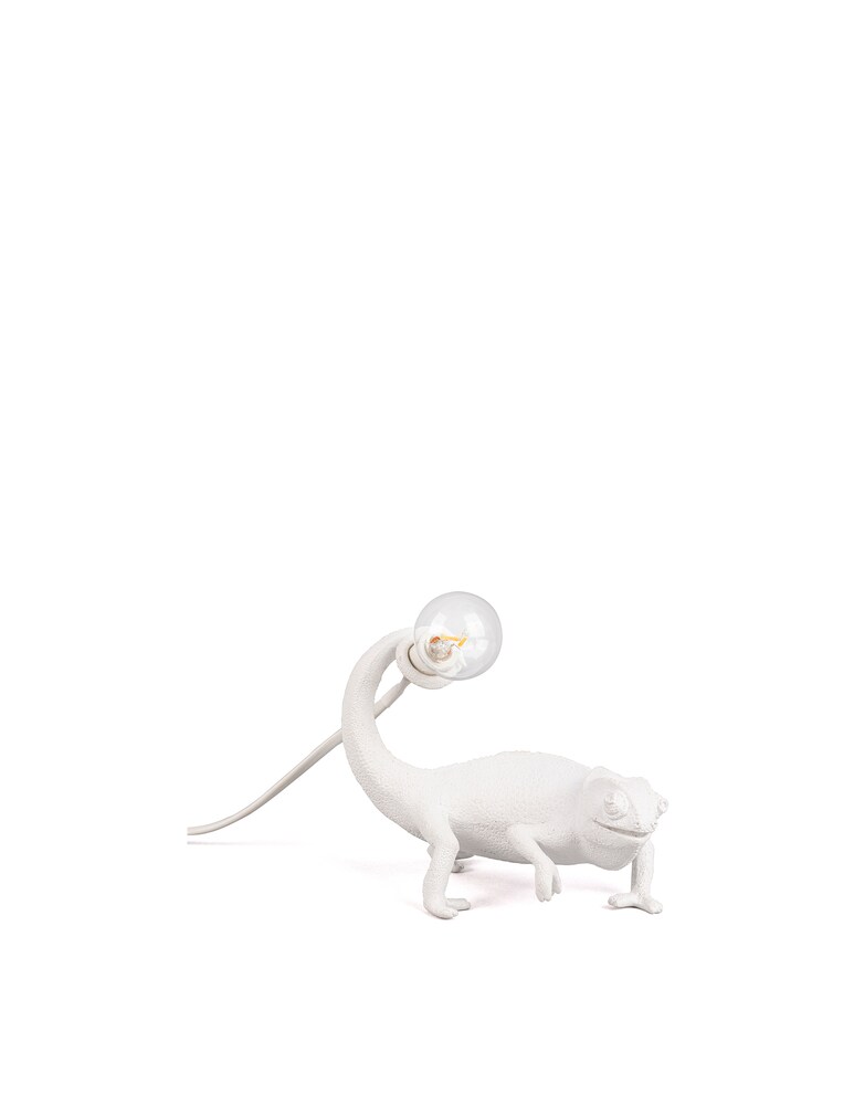 Seletti Chameleon Lamp - Still Resin Lamp - Bianco