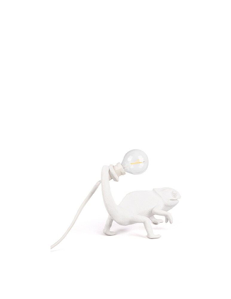 Seletti Chameleon Lamp - Still Resin Lamp - Bianco