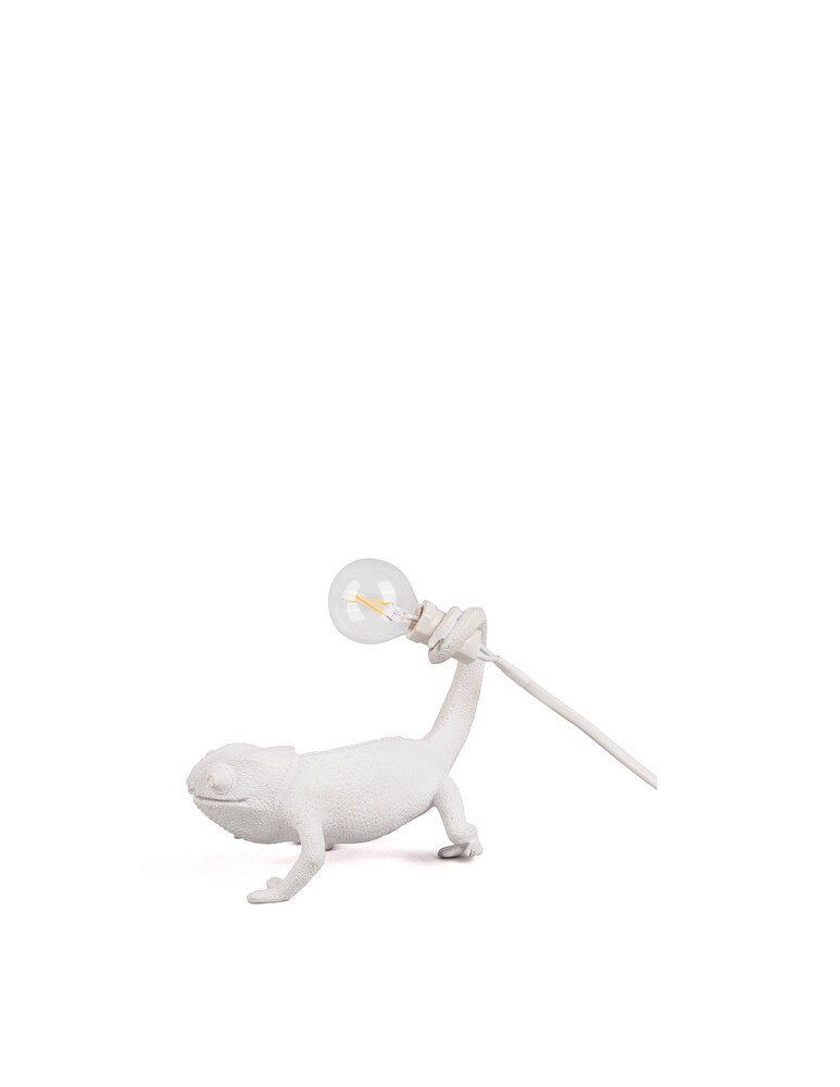 Seletti Chameleon Lamp - Still Resin Lamp - bianco