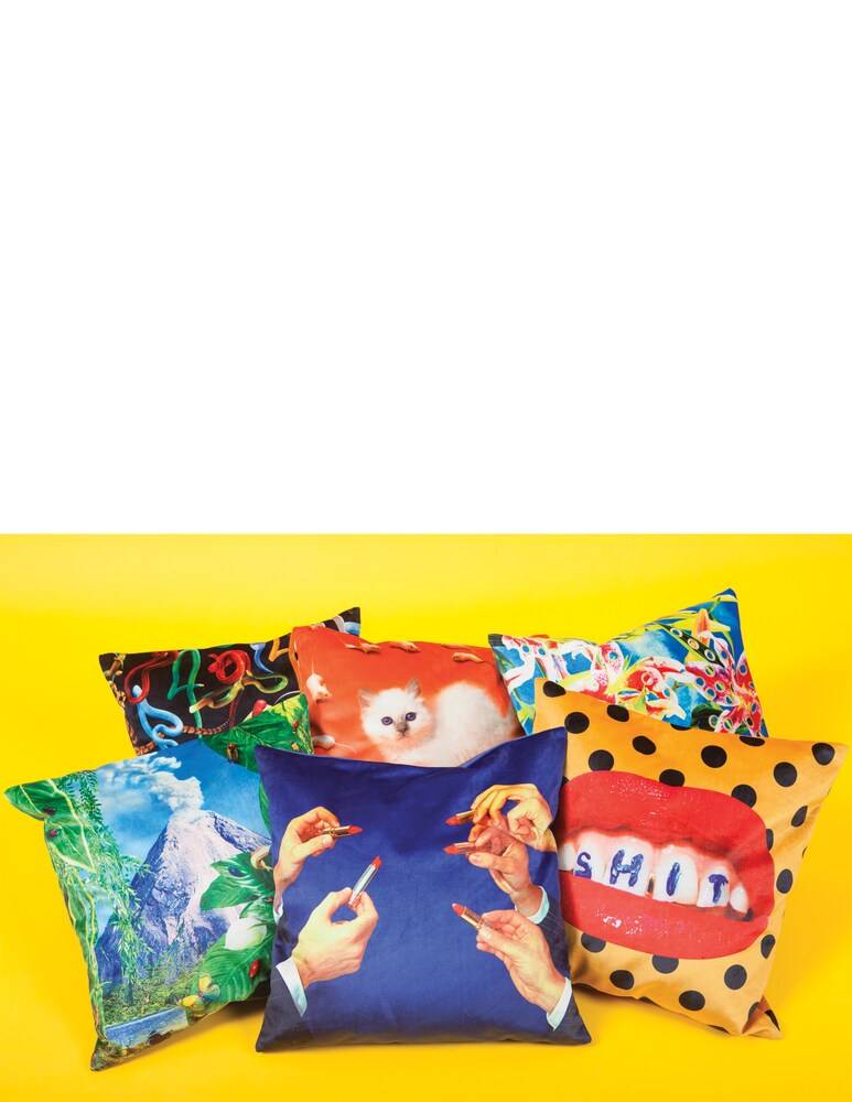 Seletti Cuscino In Poliestere Imbottitura Piuma "Toiletpaper" - Multicolor