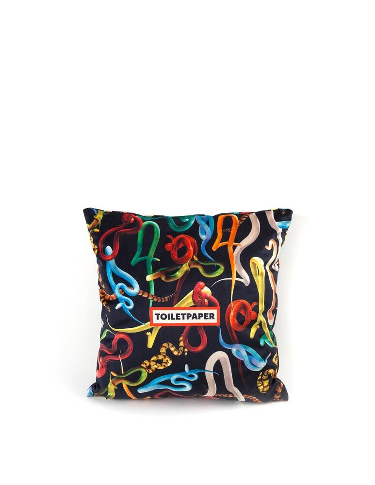 Seletti Cuscino In Poliestere Imbottitura Piuma "Toiletpaper" - Multicolor