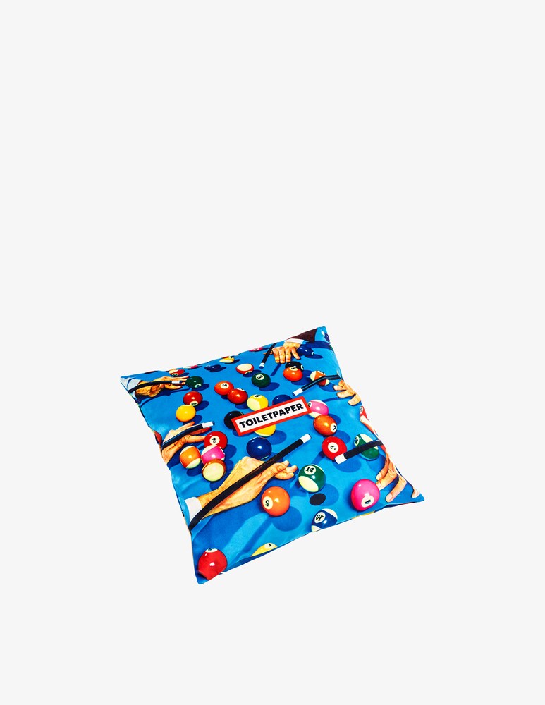 Seletti Cuscino "Toiletpaper Home" Snooker - Multicolor