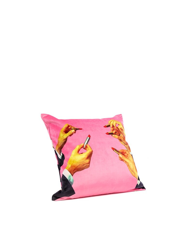 Seletti Cuscino "Toiletpaper" Lipsticks Pink - Multicolor