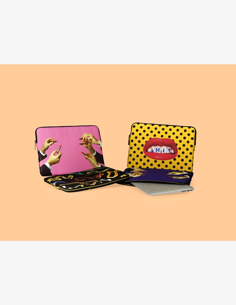 Seletti Custodia Laptop Stampato "Toiletpaper" Snakes - Multicolor