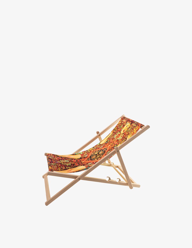Seletti Deckchair Lady On Carpet Sdraio - Multicolor