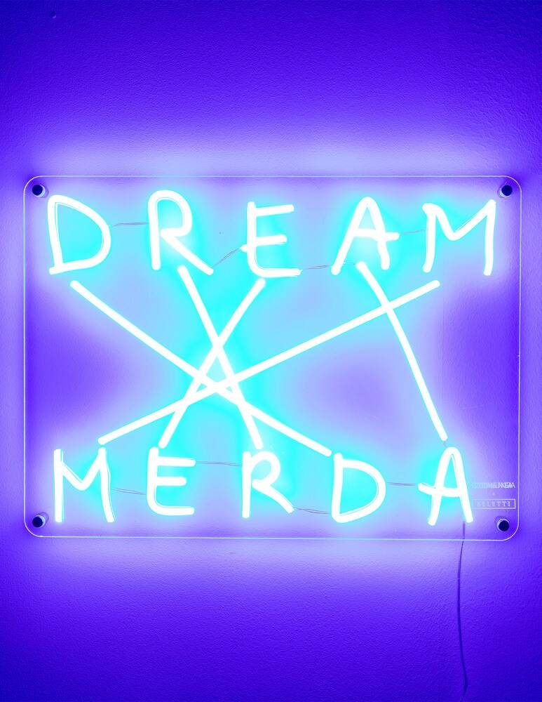 Seletti Dream-Merda Lampada Led - Blu