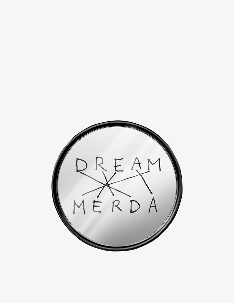 Seletti Dream-Merda Specchio con cornice - Nero