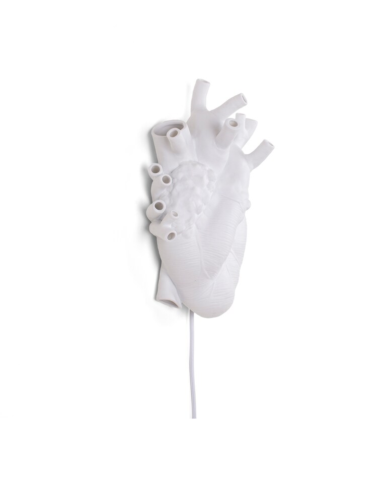 Seletti Heart Lamp Lampada Da Parete - Bianco