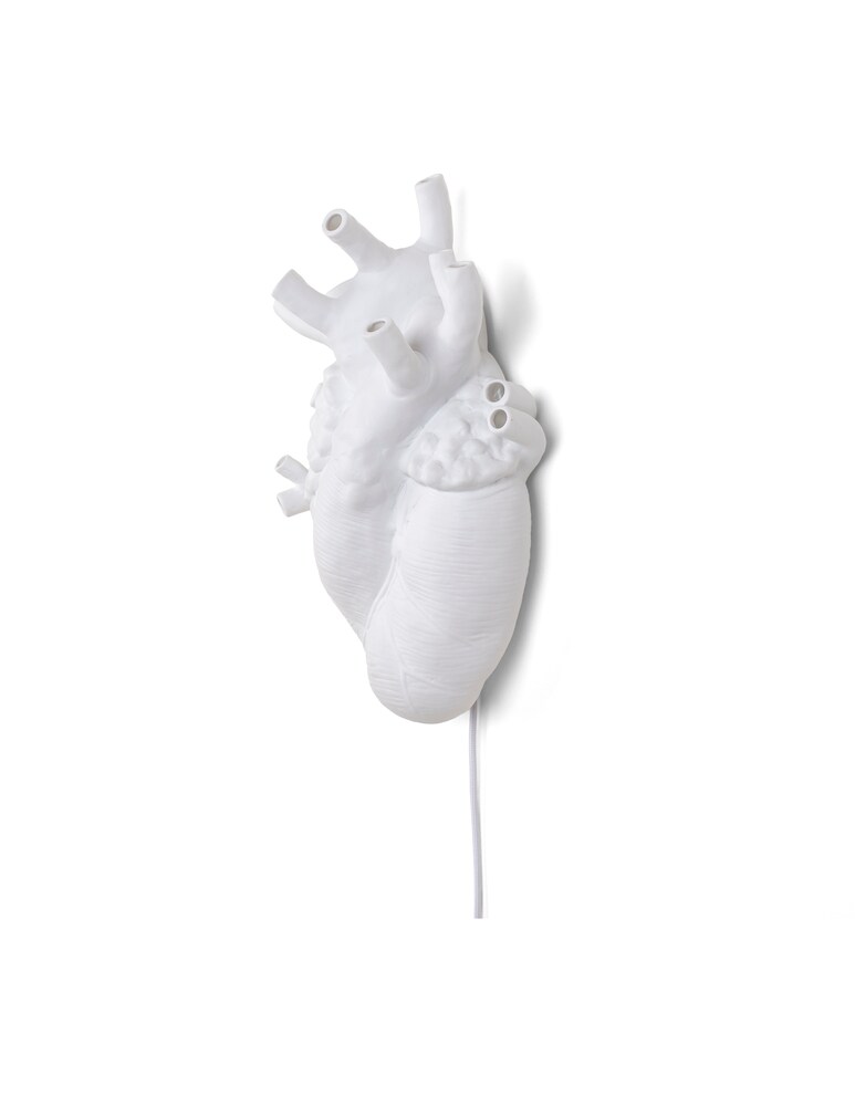 Seletti Heart Lamp Lampada Da Parete - Bianco