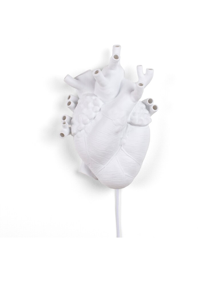 Seletti Heart Lamp lampada da parete - bianco