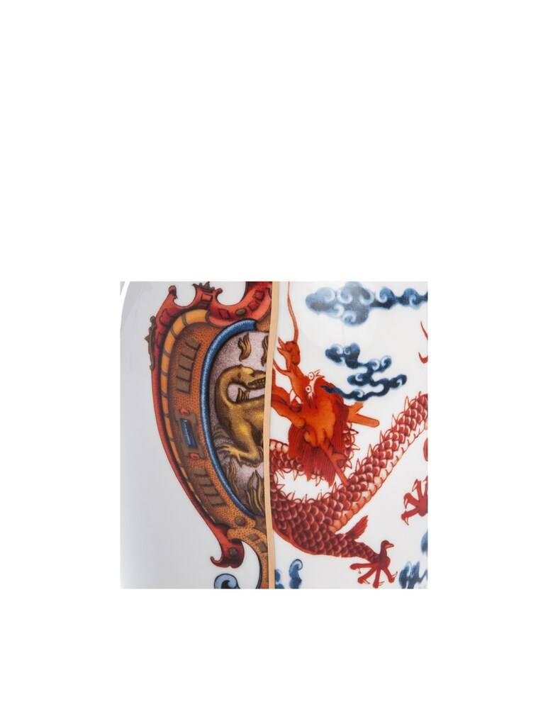 Seletti Hybrid-Adelma Vaso In Porcelain Cm.14 H.32.5 - Multicolor