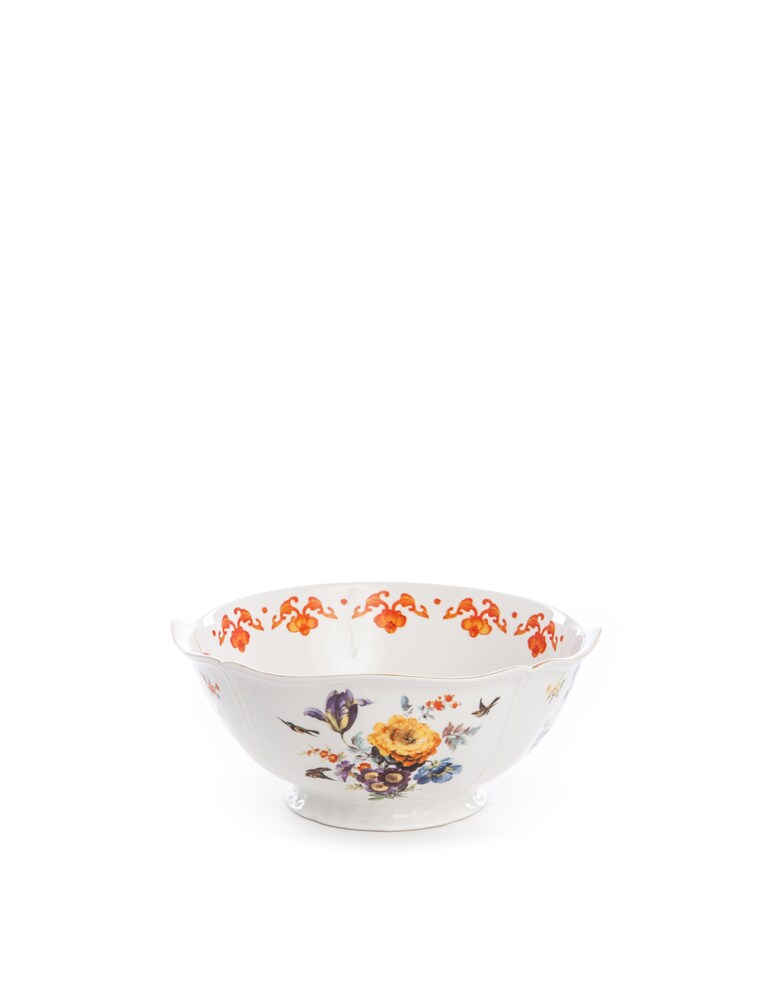 Seletti Hybrid-Ersilia Salad Bowl In Porcelain Cm.27 H.12 - Multicolor