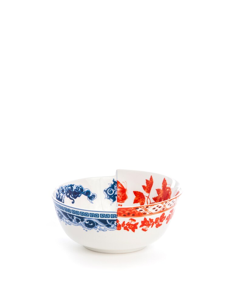 Seletti Hybrid-Eutropia Bowl In Porcelain Cm.15.2 H.6.7 - Multicolor