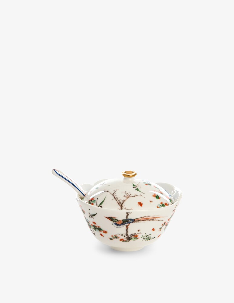 Seletti Hybrid-Maurilia Porcelain Zuccheriera Cm. 12 H.9 - Multicolor