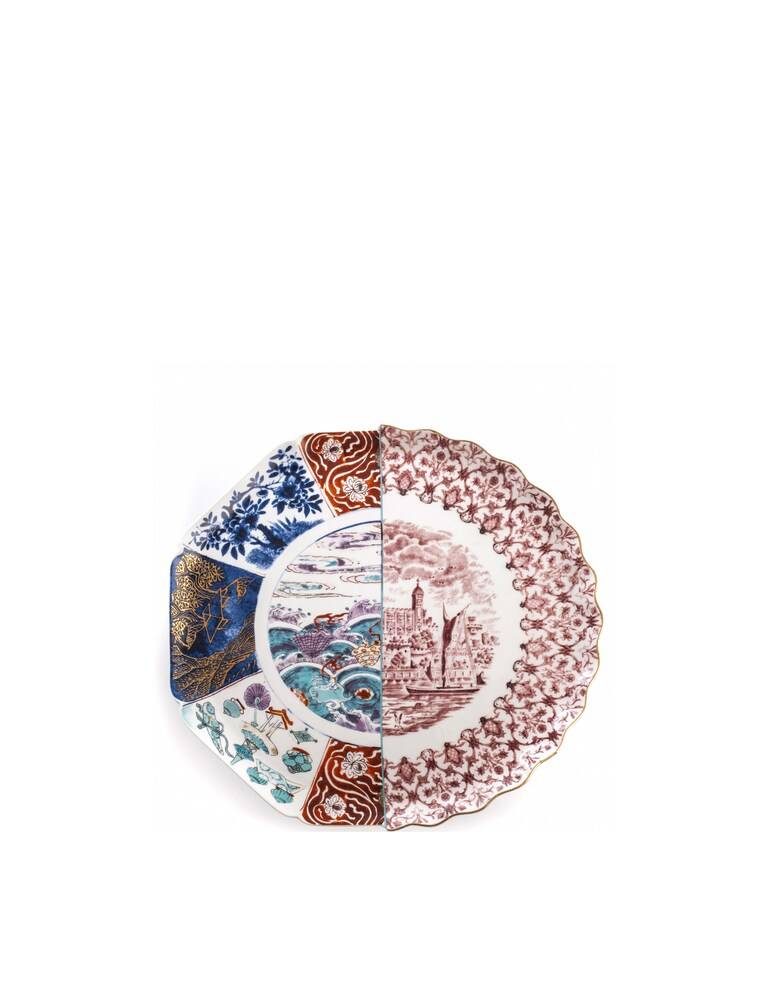 Seletti Hybrid-Moriana Porcelain Cake-Stand Cm.32.5 H.14 - Multicolor