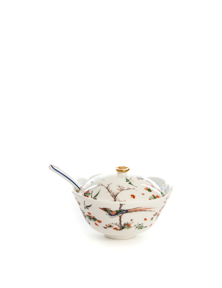 Seletti Hybrid-Smeraldina Porcelain Teiera Cm. 15 H. 13 - Multicolor