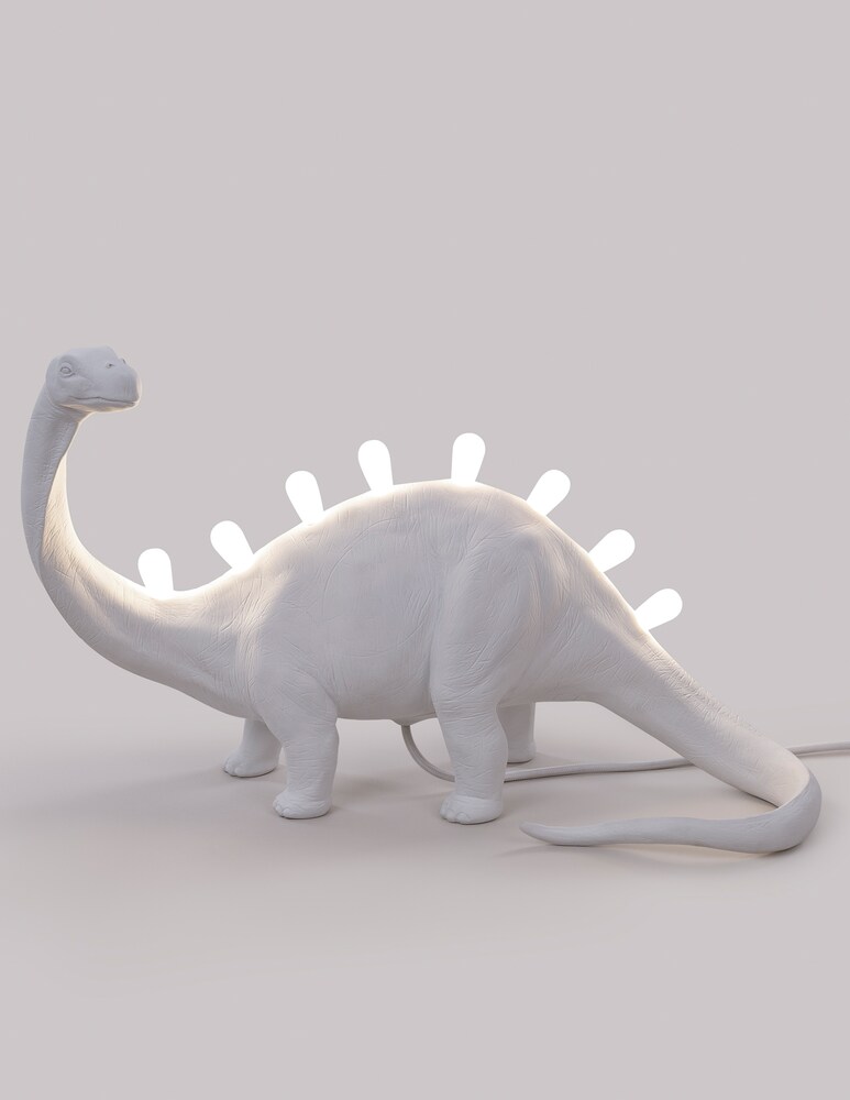 Seletti Jurassic Lamp-Brontosaurus Lampada In Resina - Bianco