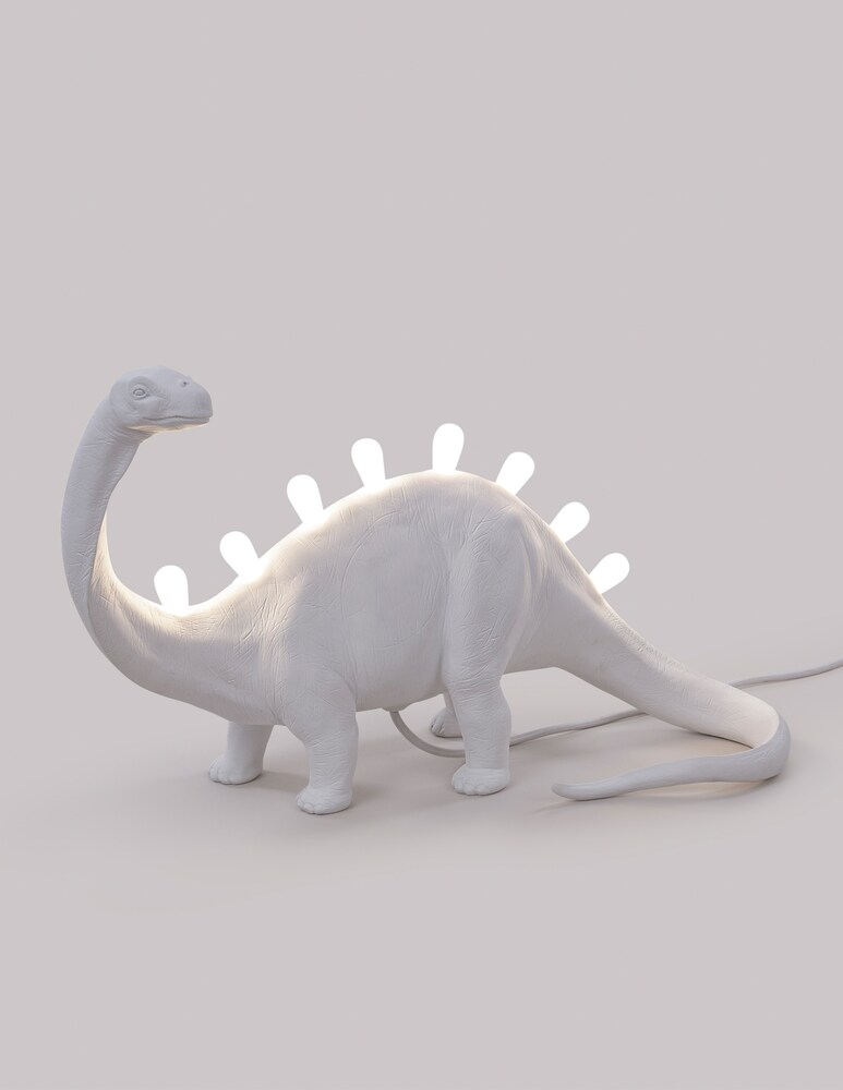 Seletti Jurassic Lamp-Brontosaurus Lampada In Resina - Bianco