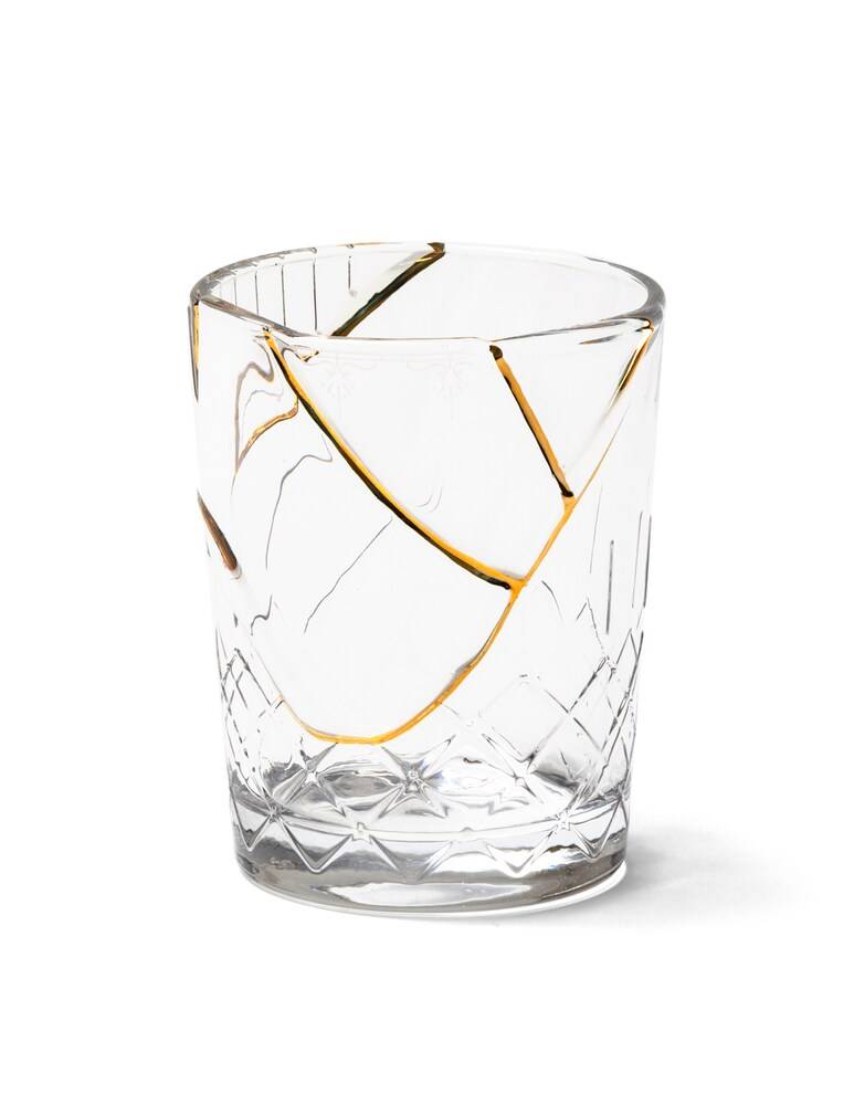 Seletti Kintsugi-N'1 Bicchiere - Trasparente