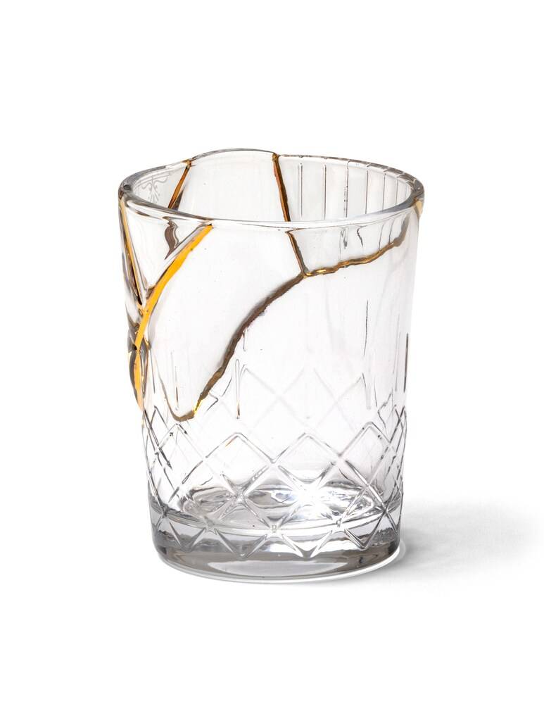 Seletti Kintsugi-N'1 Bicchiere - Trasparente