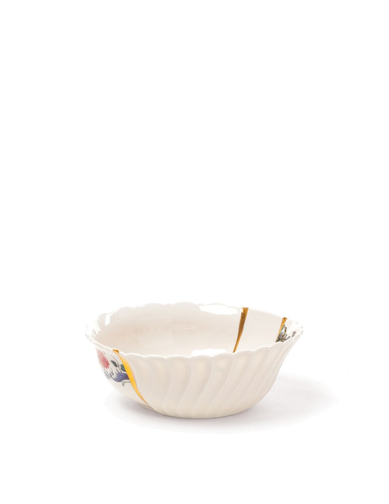 Seletti Kintsugi-N'2 Bowl in porcellana - Bianco