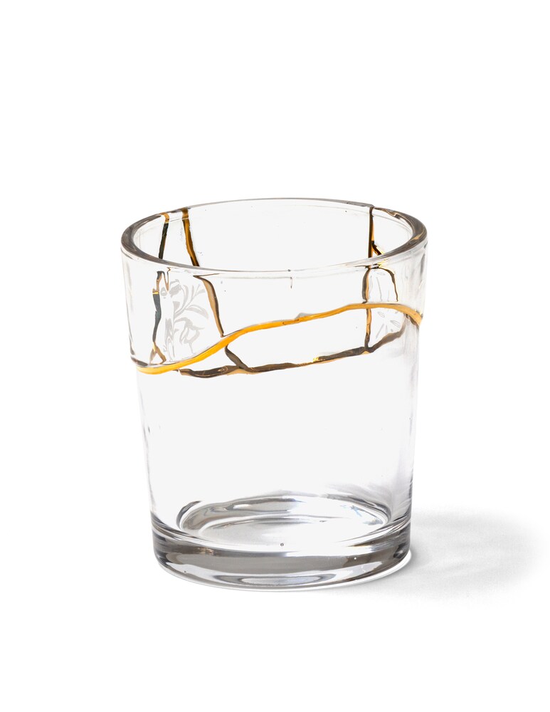 Seletti Kintsugi-N'3 Bicchiere - Trasparente