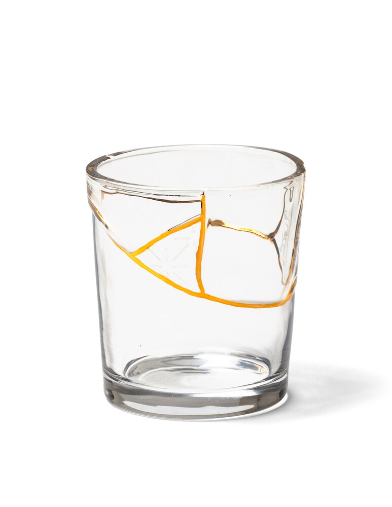 Seletti Kintsugi-N'3 Bicchiere - Trasparente