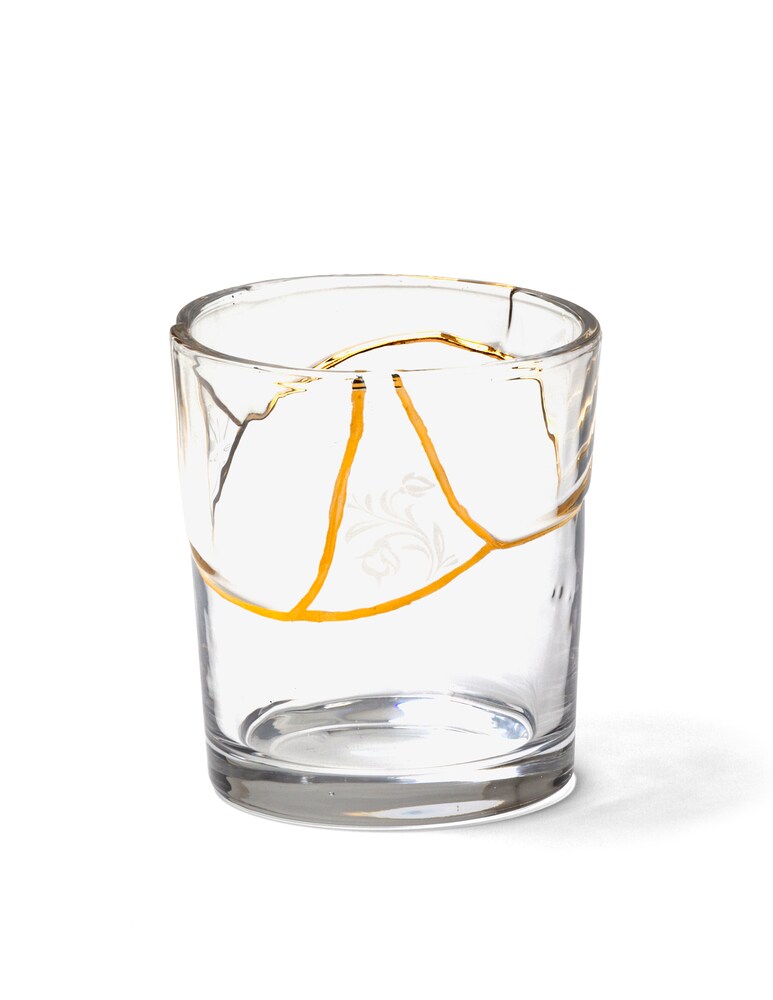 Seletti Kintsugi-N'3 Bicchiere - Trasparente