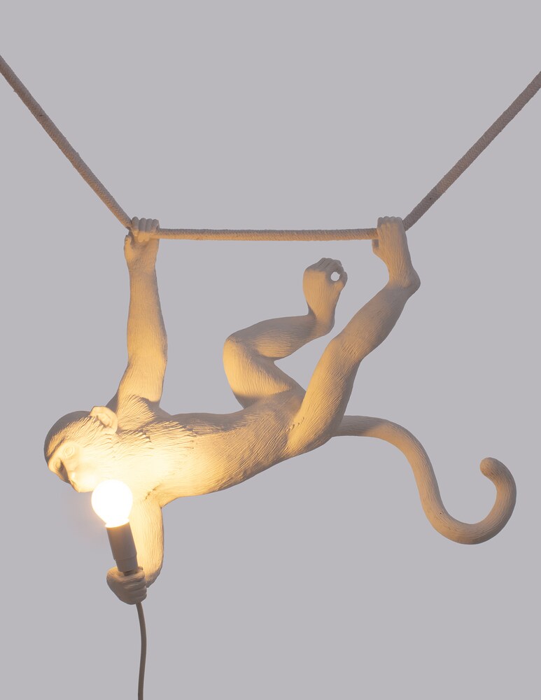 Seletti Lampada "Indoor-Monkey Lamp" - Bianco