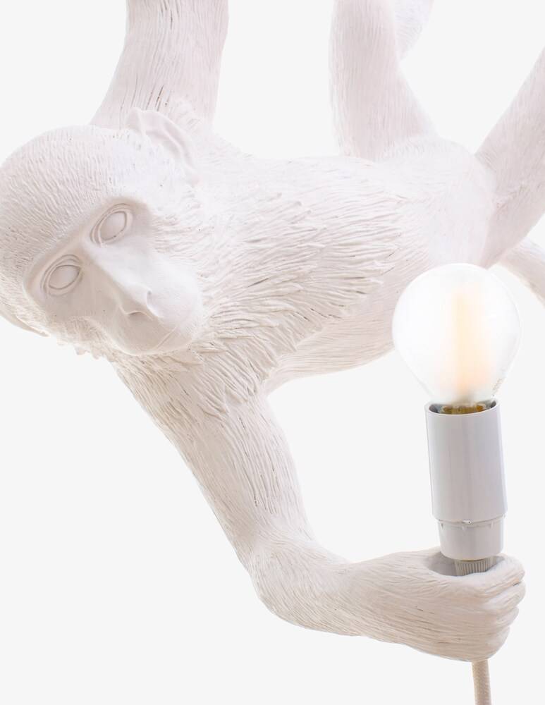 Seletti Lampada "Indoor-Monkey Lamp" - Bianco