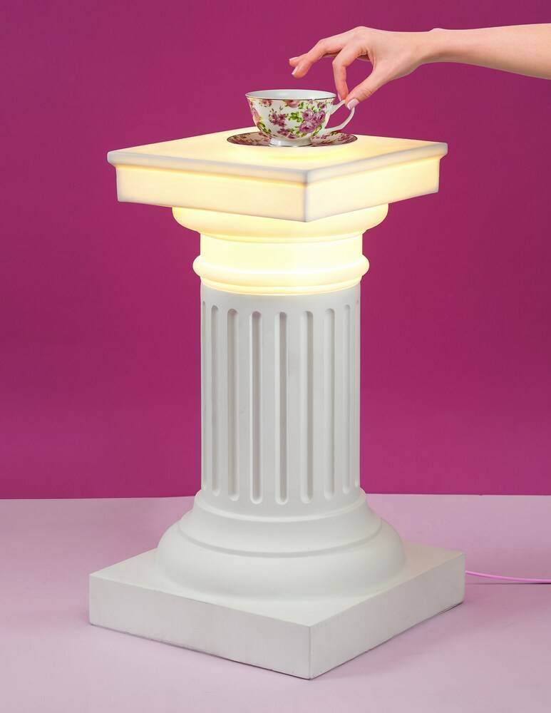 Seletti Lampada Side Table "Las Vegas" - Bianco