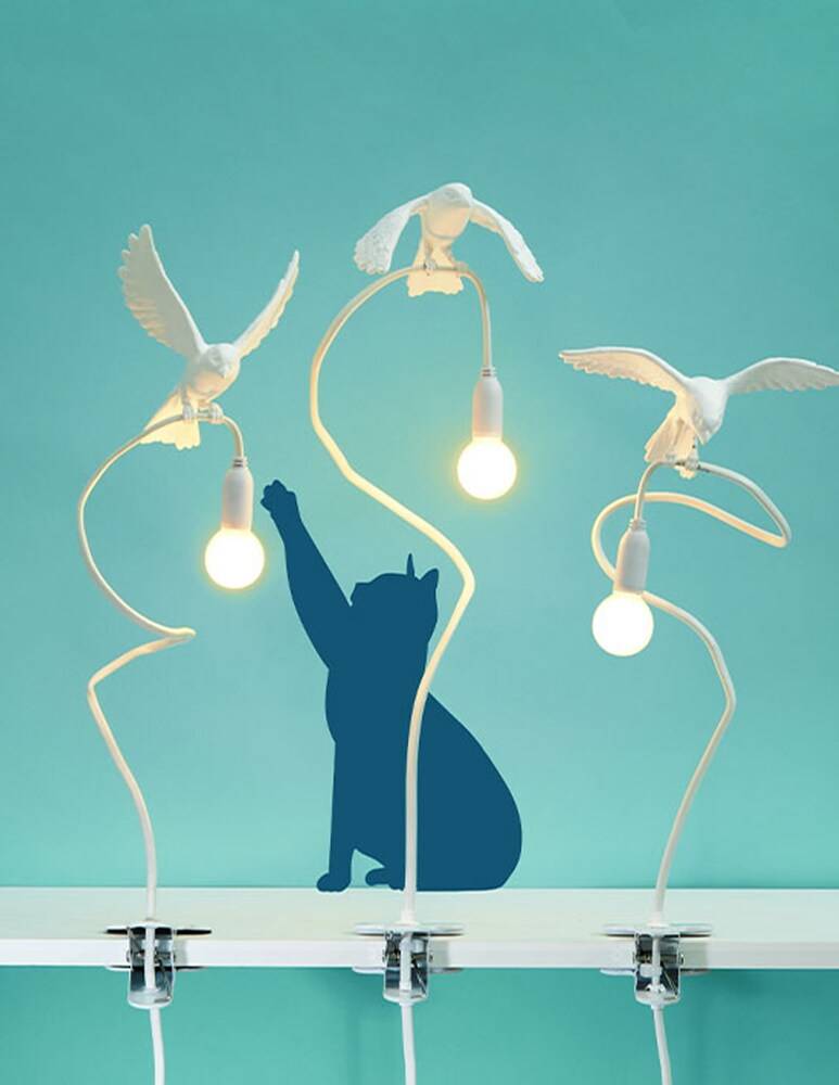 Seletti Lampada Usb Con Morsetto Sparrow LampLanding - Multicolor