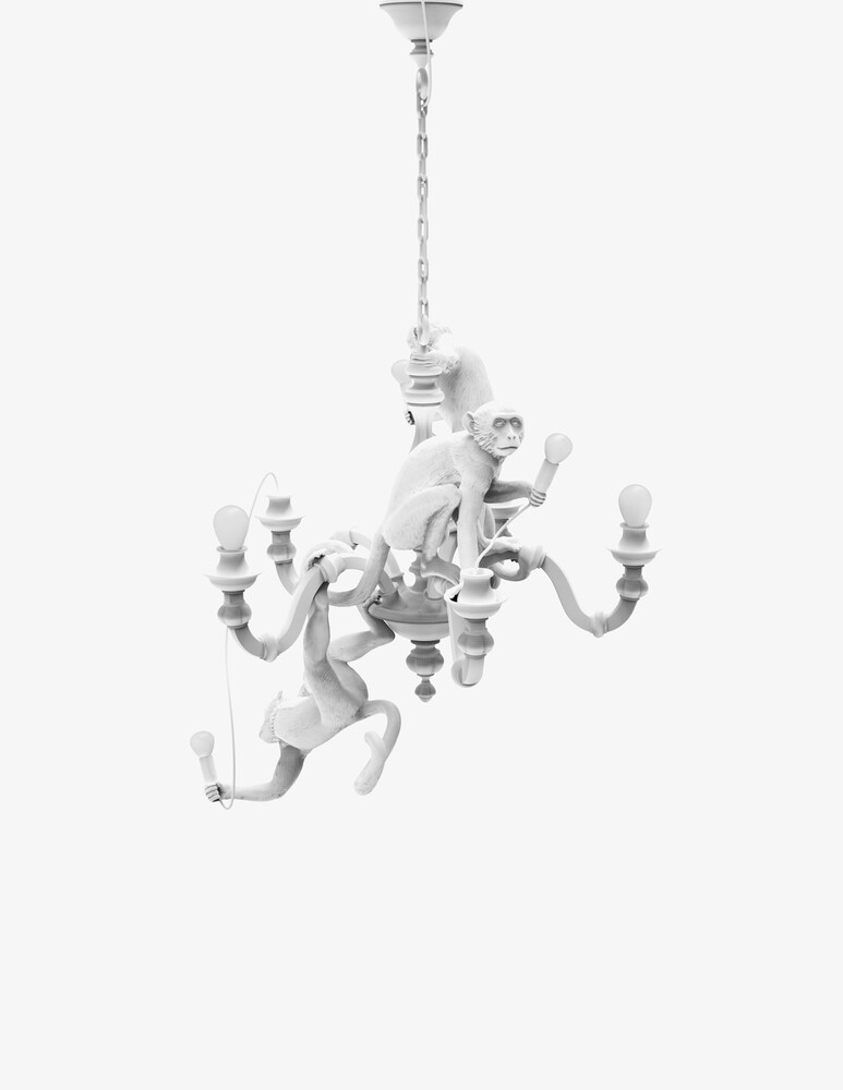 Seletti Lampadario "Monkey Chandelier" - Bianco