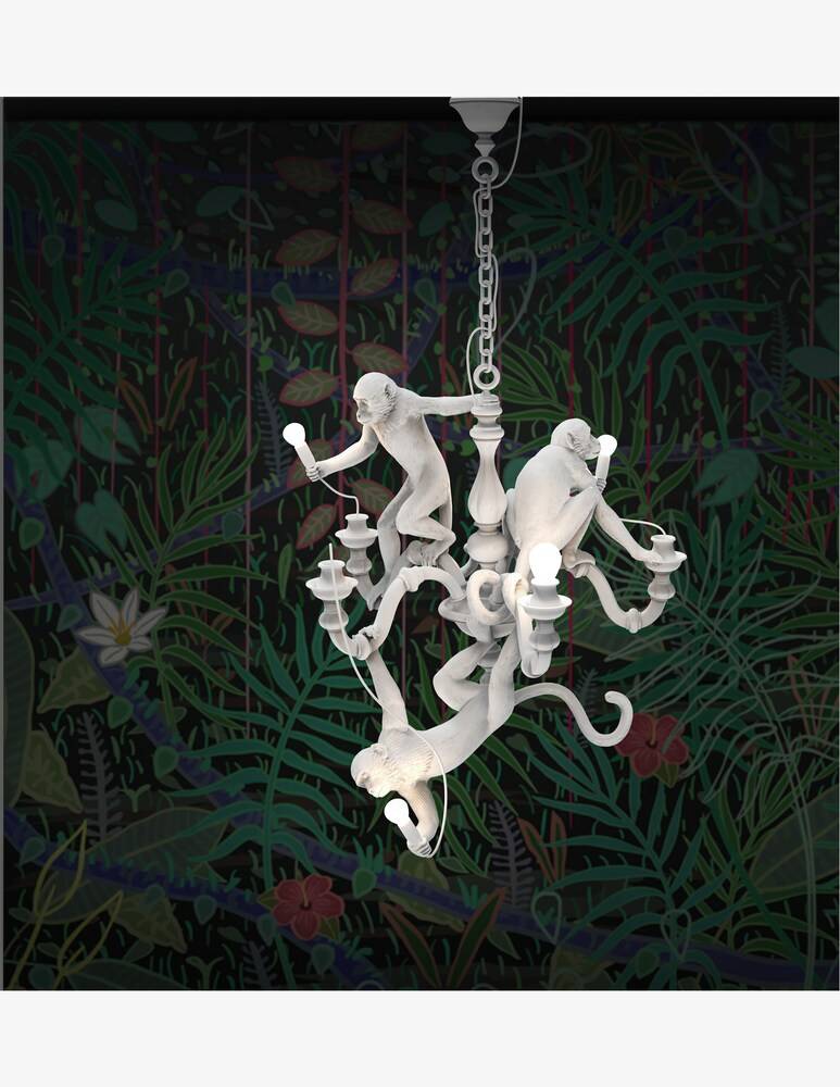 Seletti Lampadario "Monkey Chandelier" - Bianco