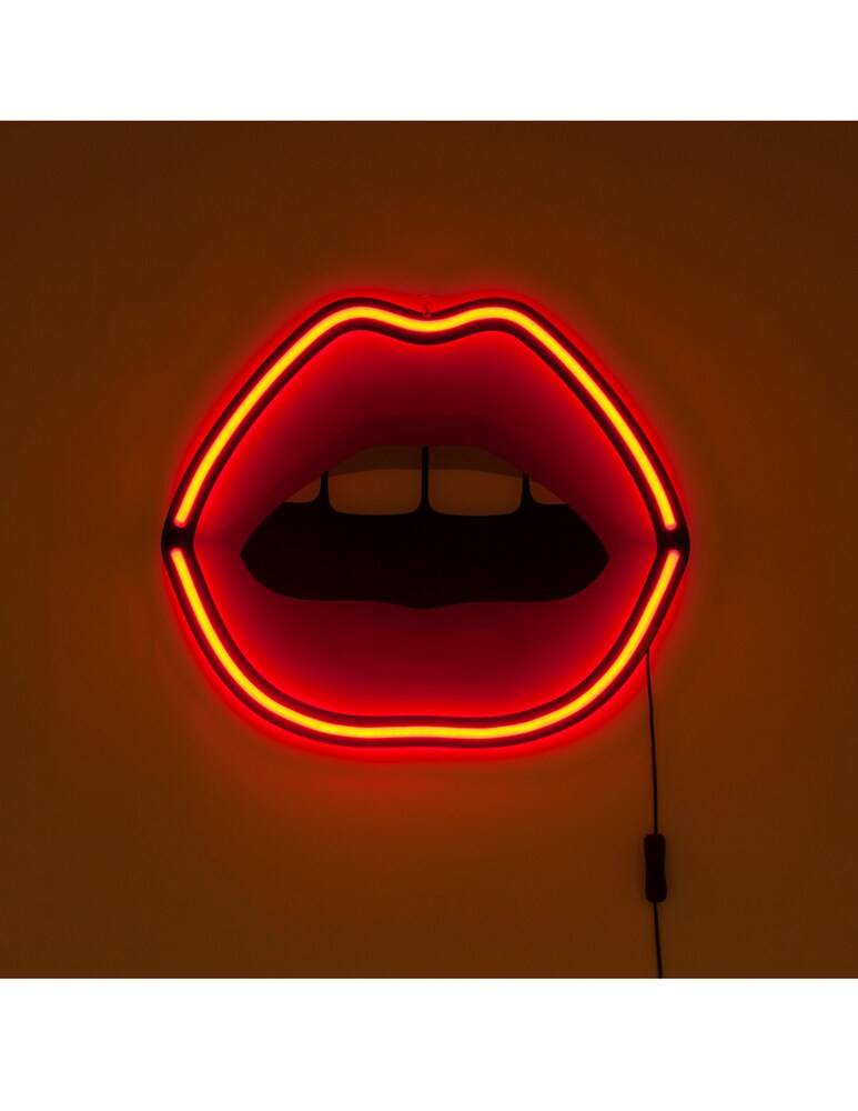Seletti Led Sign With Transformer Blow Cm.47X39.5 H.2- Mouth - Rosso