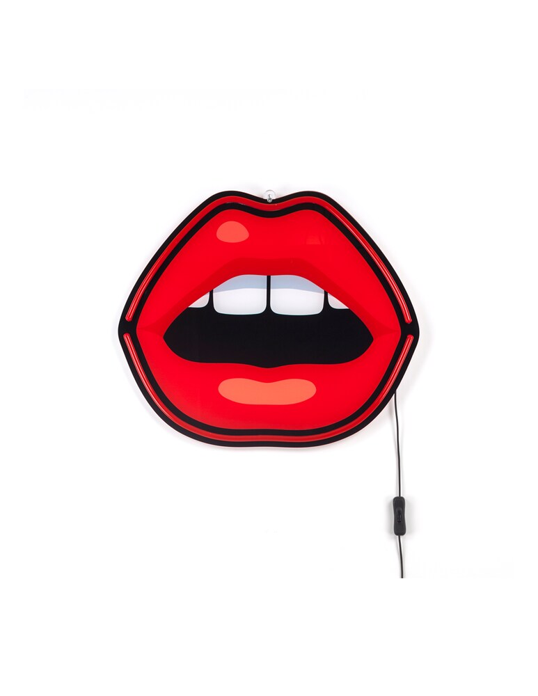 Seletti Led Sign With Transformer Blow Cm.47X39.5 H.2- Mouth - Rosso