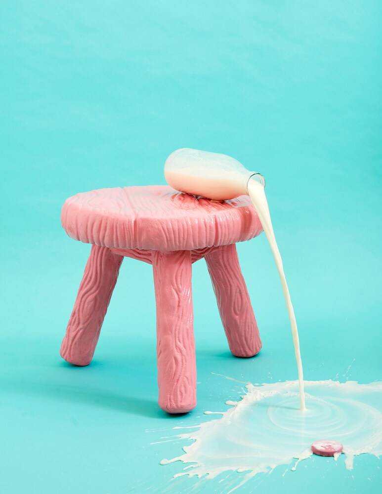 Seletti "Milk"5 Sgabello - Rosa