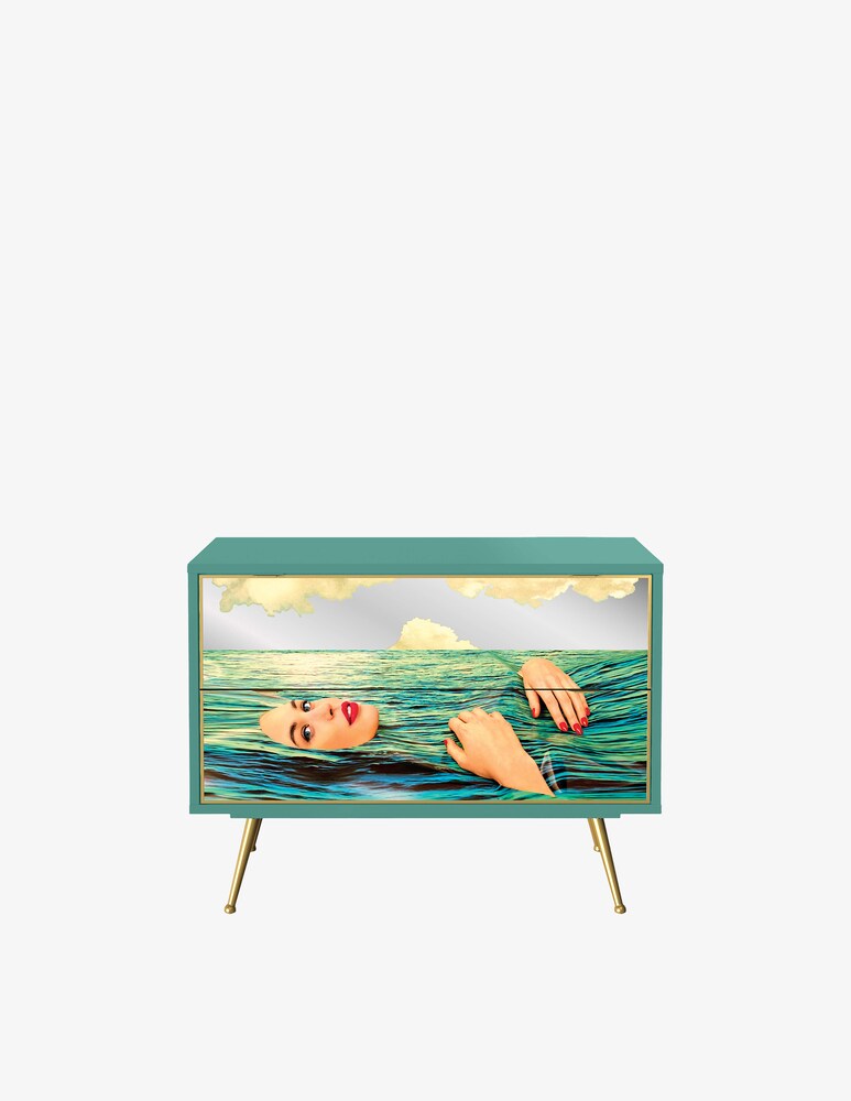 Seletti Mobile 2 Ante "Toiletpaper" Sea Girl - Multicolor